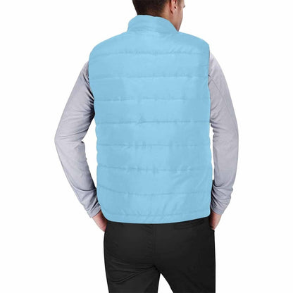 Baby Blue Mens Padded Vest | IAA | inQue.Style