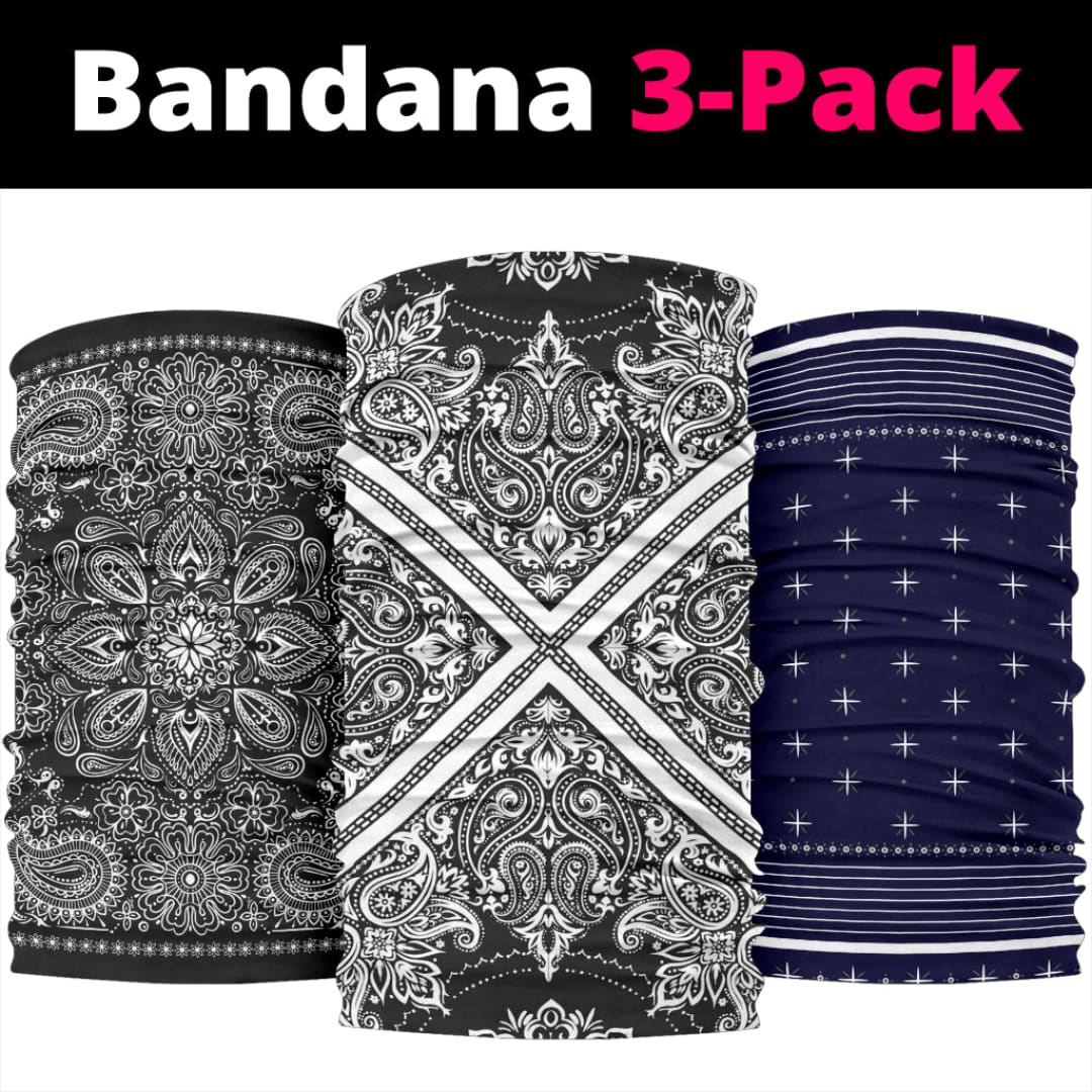 Bandana on 3 - Pack | The Urban Clothing Shop™