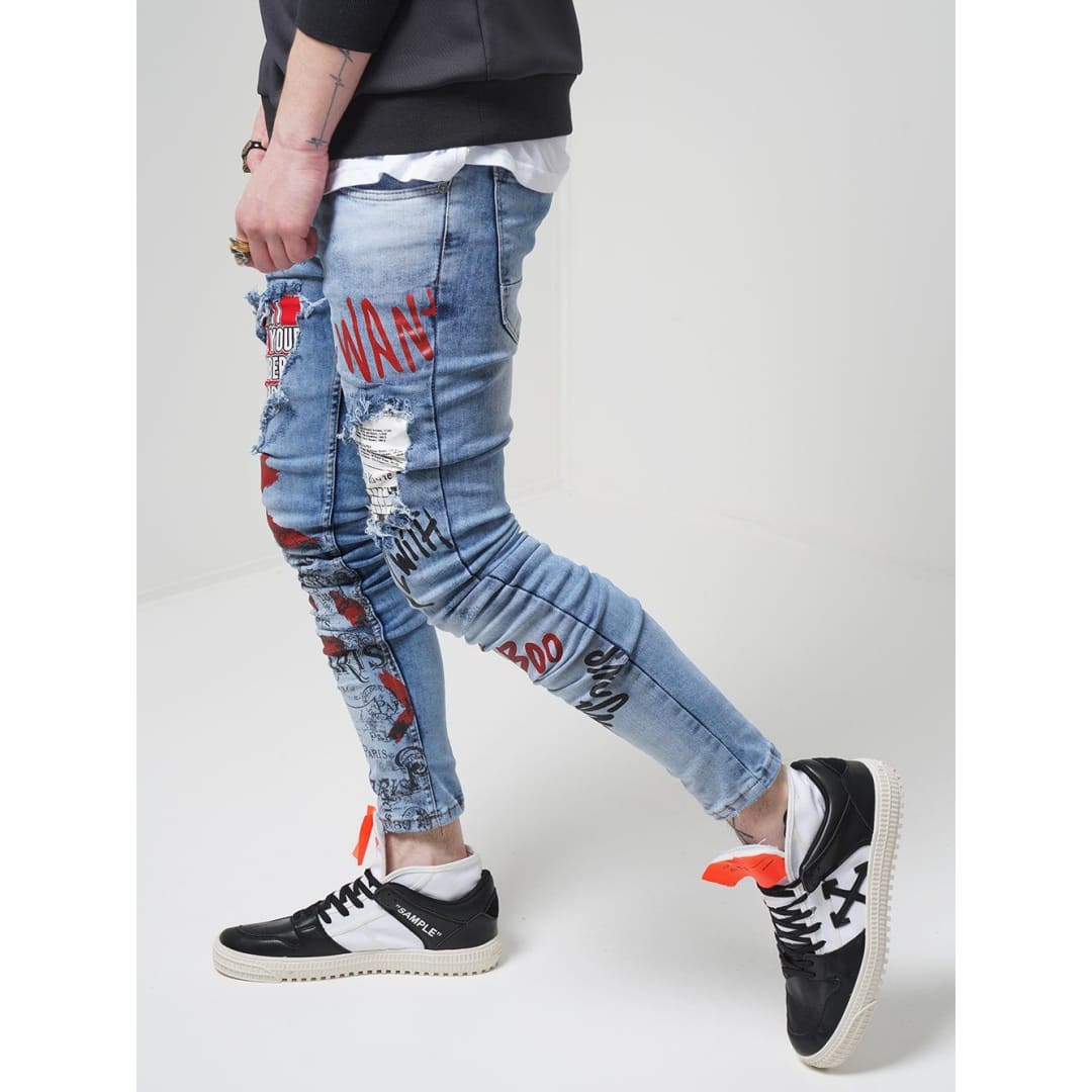 BANKSY Graffiti Jeans | SERNES-X