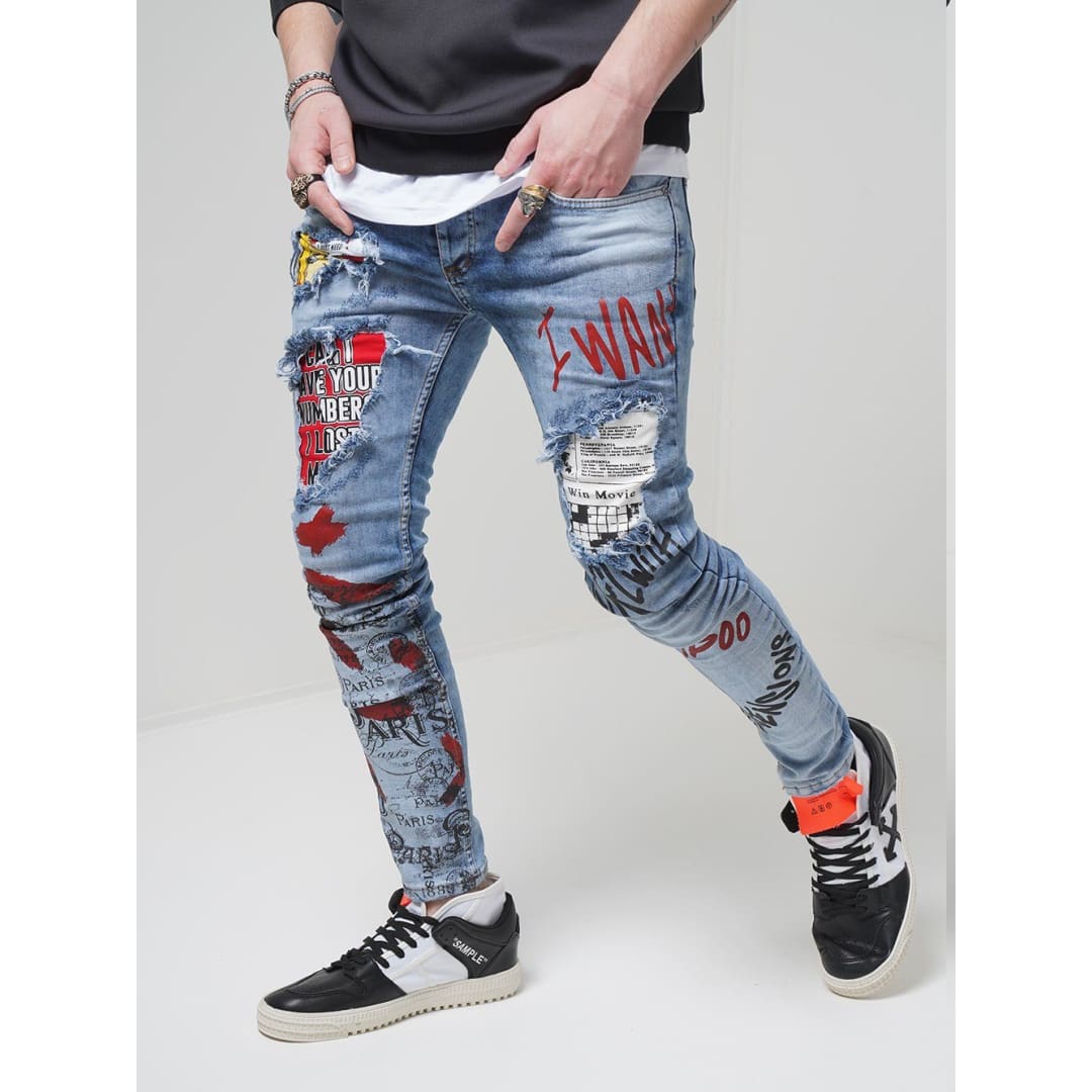 BANKSY Graffiti Jeans | SERNES-X