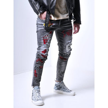 BANKSY GRAY Jeans | The Urban Clothing Shop™