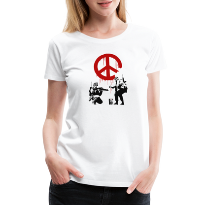 Banksy - Soldiers Painting Peace Symbol 2006 Artwork T-Shirt-4