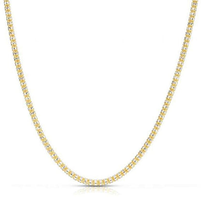 Ice Barrel Chain in 14k Yellow Gold (3.1 mm) | Richard Cannon Jewelry