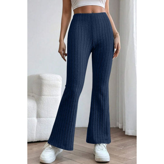 Basic Bae Full Size Ribbed High Waist Flare Pants | The Urban Clothing Shop™
