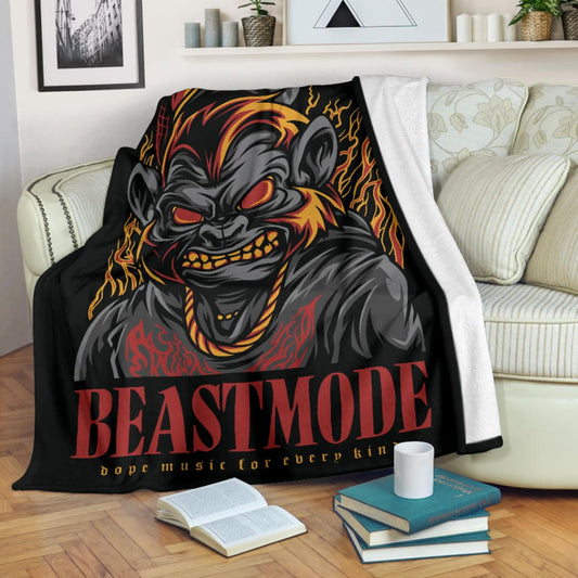 Beast Mode Music Art Premium Blanket | The Urban Clothing Shop™