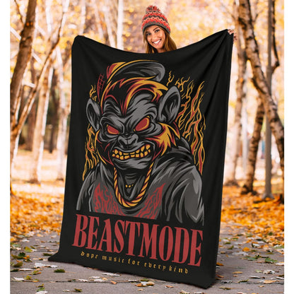 Beast Mode Music Art Premium Blanket | The Urban Clothing Shop™