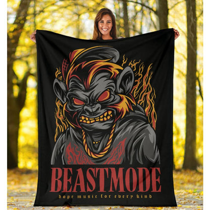 Beast Mode Music Art Premium Blanket | The Urban Clothing Shop™