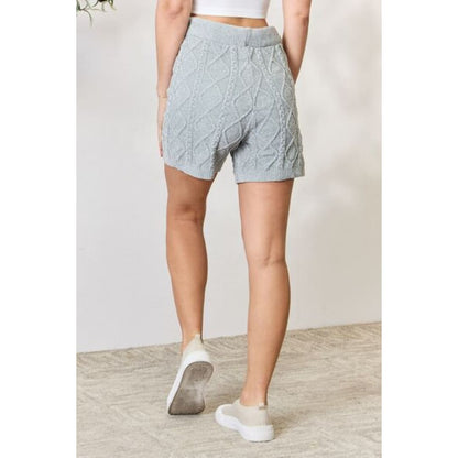 BiBi Cable Knit Drawstring Sweater Shorts | The Urban Clothing Shop™