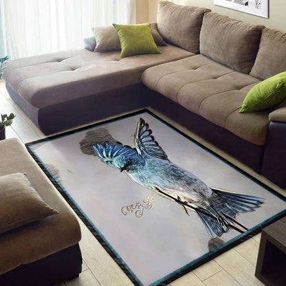 Bird Models: Mountain Bluebird Area Rug | The Urban Clothing Shop™