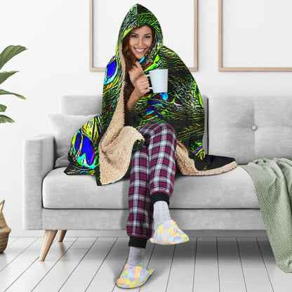 Bird Models: Peacock Feathers Hooded Blanket | The Urban Clothing Shop™