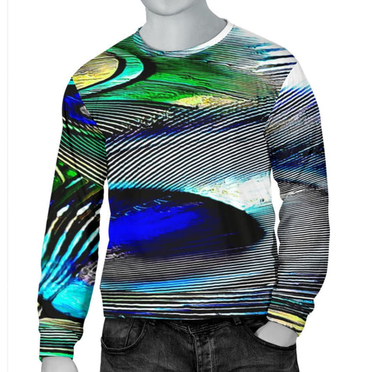 Bird Models: Peacock Feathers Men’s Sweater | The Urban Clothing Shop™