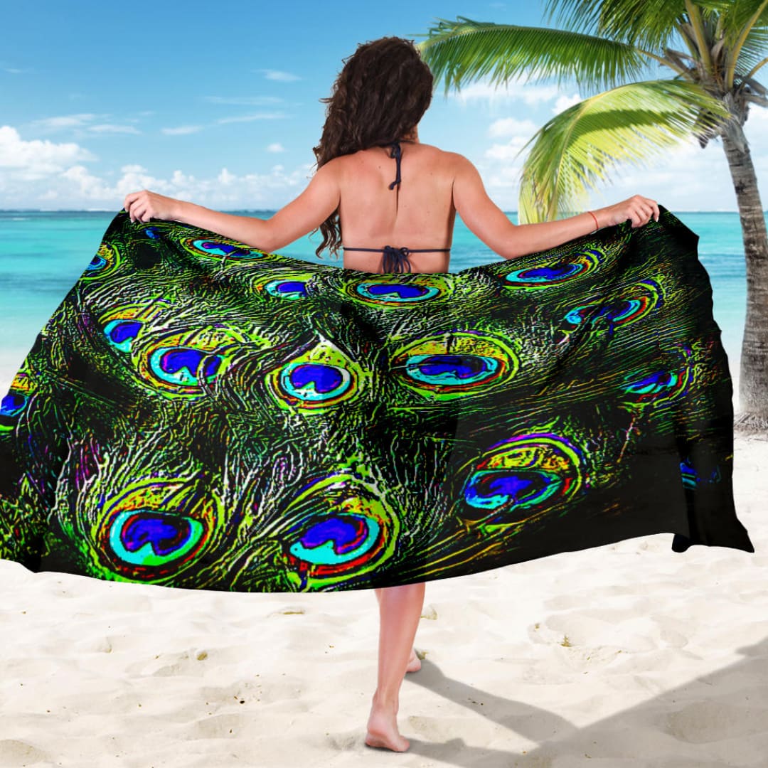 Bird Models: Peacock Feathers Sarong 2 | The Urban Clothing Shop™