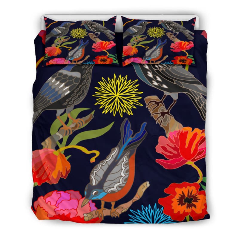 Birds And Flowers Colourful Bedding Set | The Urban Clothing Shop™