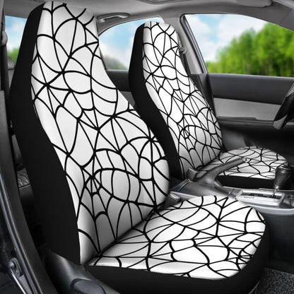 Black & White Spider Web Seat Covers | The Urban Clothing Shop™