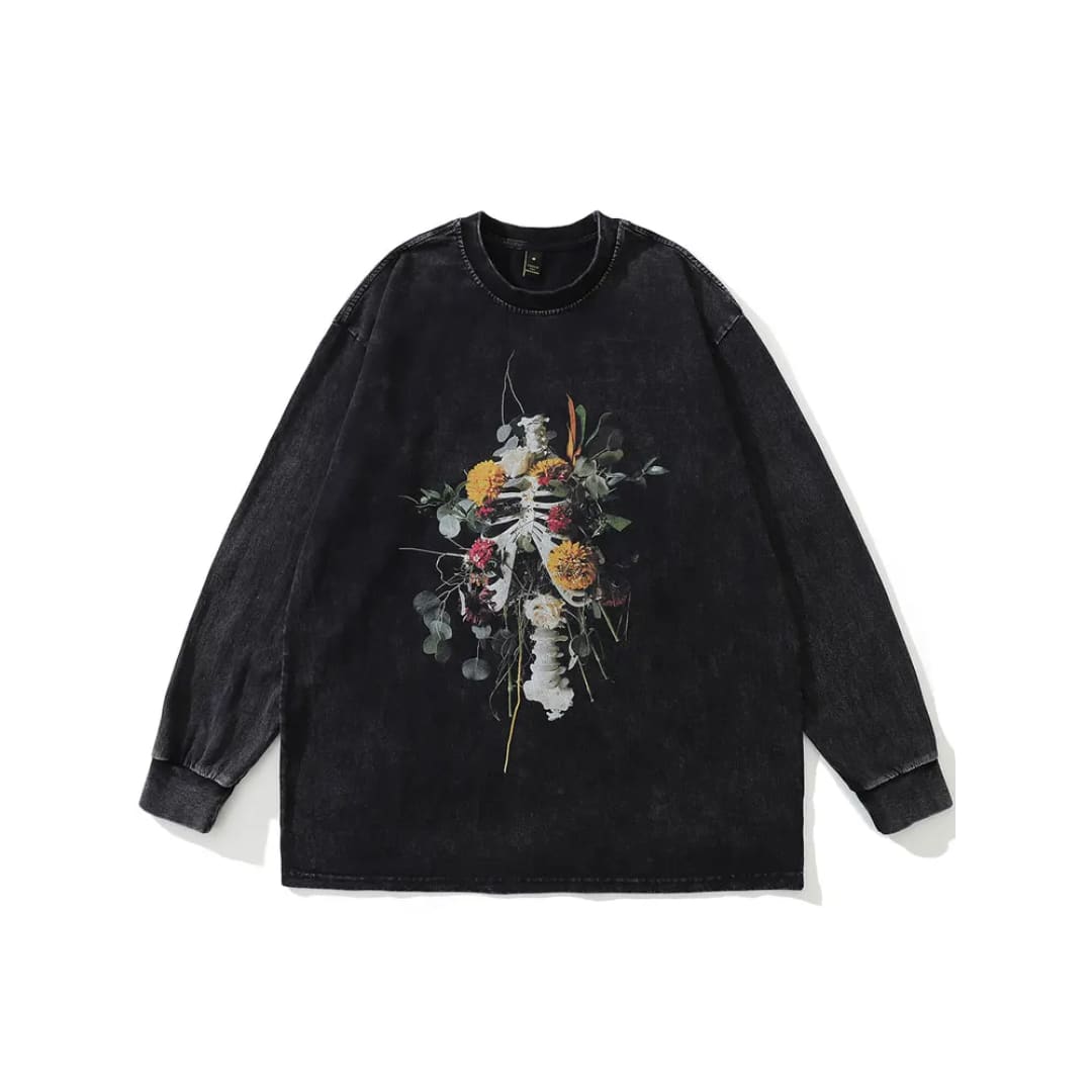 Blossom Reaper Long Sleeve Tee | The Urban Clothing Shop™