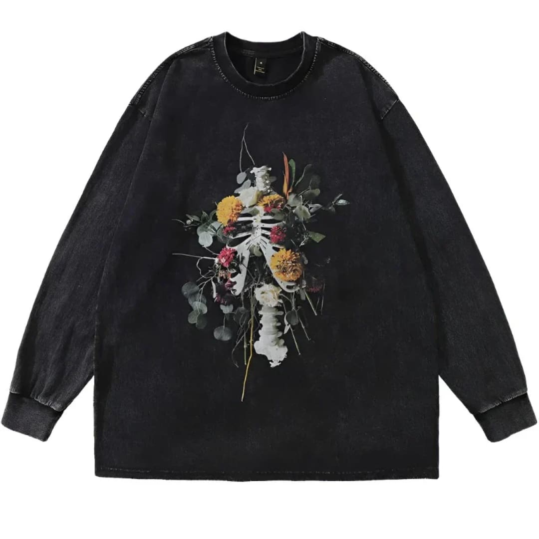 Blossom Reaper Long Sleeve Tee | The Urban Clothing Shop™