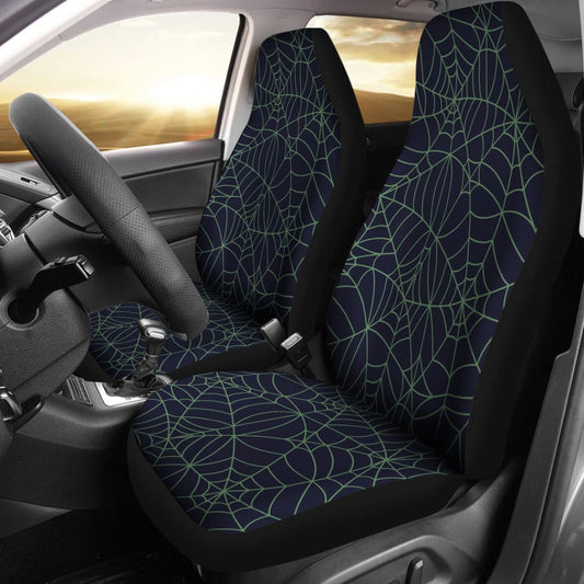 Blue & Green Spider Web Seat Covers | The Urban Clothing Shop™