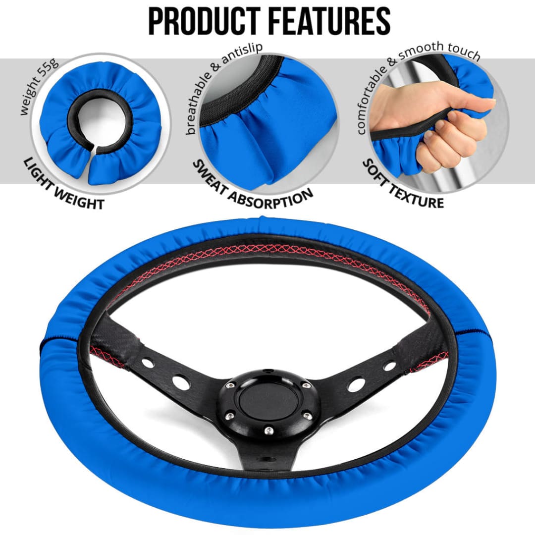 Blue Steering Wheel Cover | The Urban Clothing Shop™