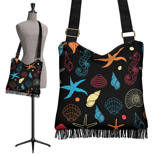 Boho - Black Seahorse | The Urban Clothing Shop™