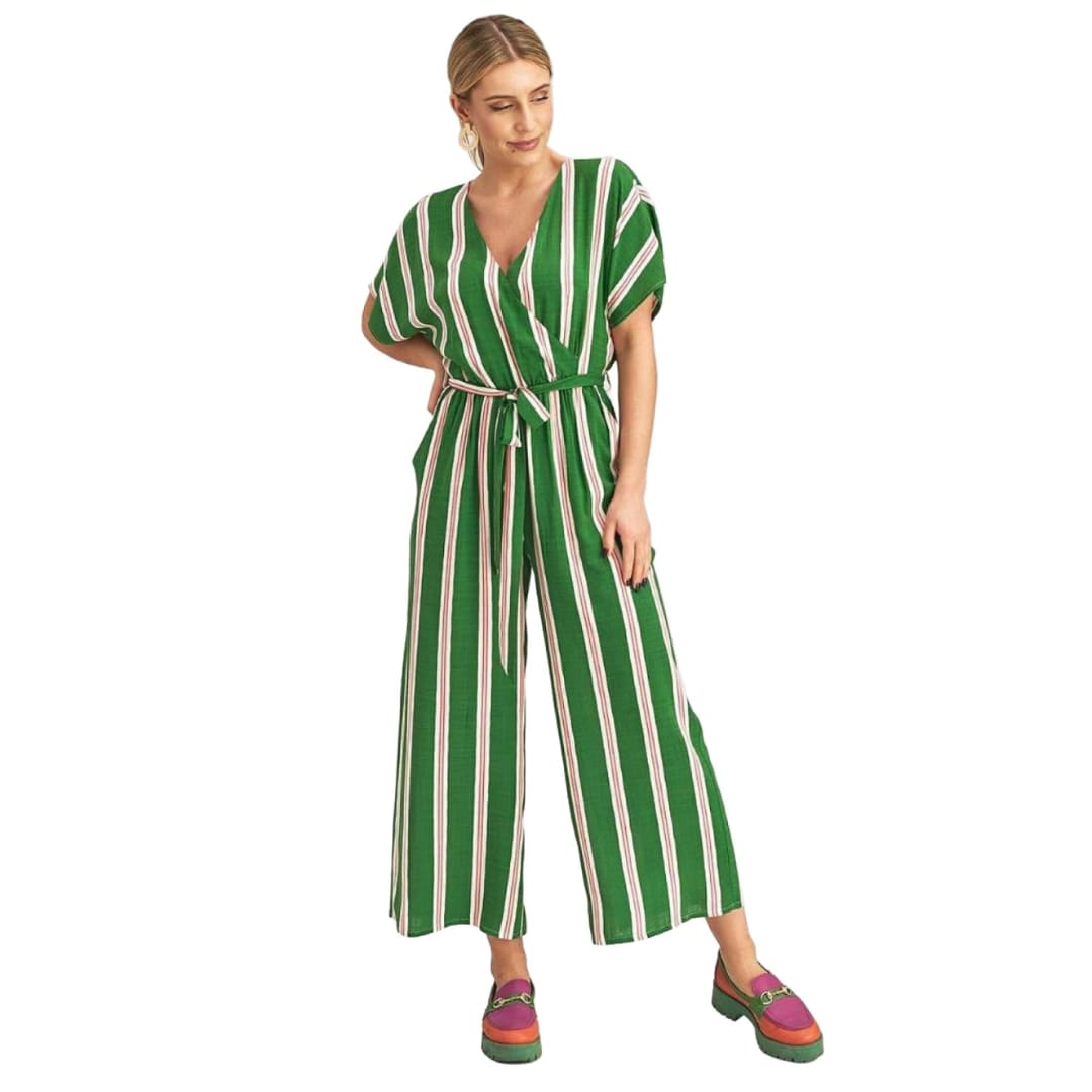 Boho Chic Wrap-Front Jumpsuit | Figl