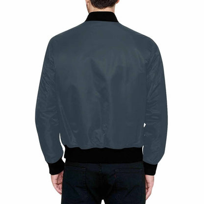 Bomber Jacket For Men Charcoal Black And Black | IAA | inQue.Style