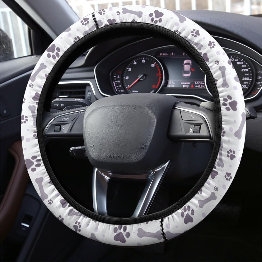 Bones And Paw Steering Wheel Cover | The Urban Clothing Shop™