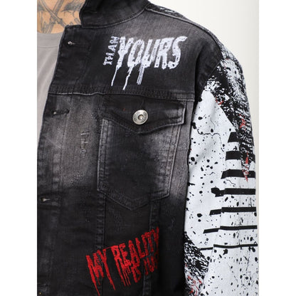 THE BOSS Graffiti Denim Jacket | The Urban Clothing Shop™