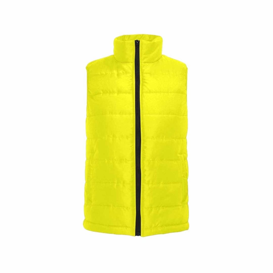 Bright Yellow Mens Padded Vest | IAA | inQue.Style