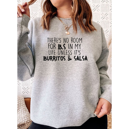 Burritos & Salsa Sweat Shirt | Merchmallow