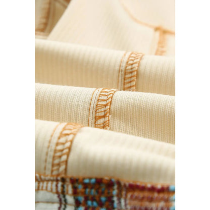 Button Up Pockets Striped Color Block Corduroy Jacket | Fashionfitz