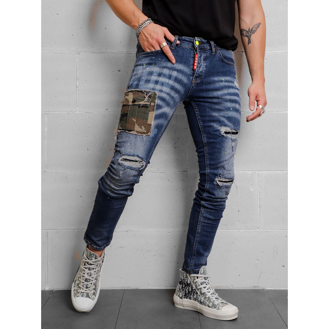CAMOUFLAGE | BLUE Jeans | SERNES-X