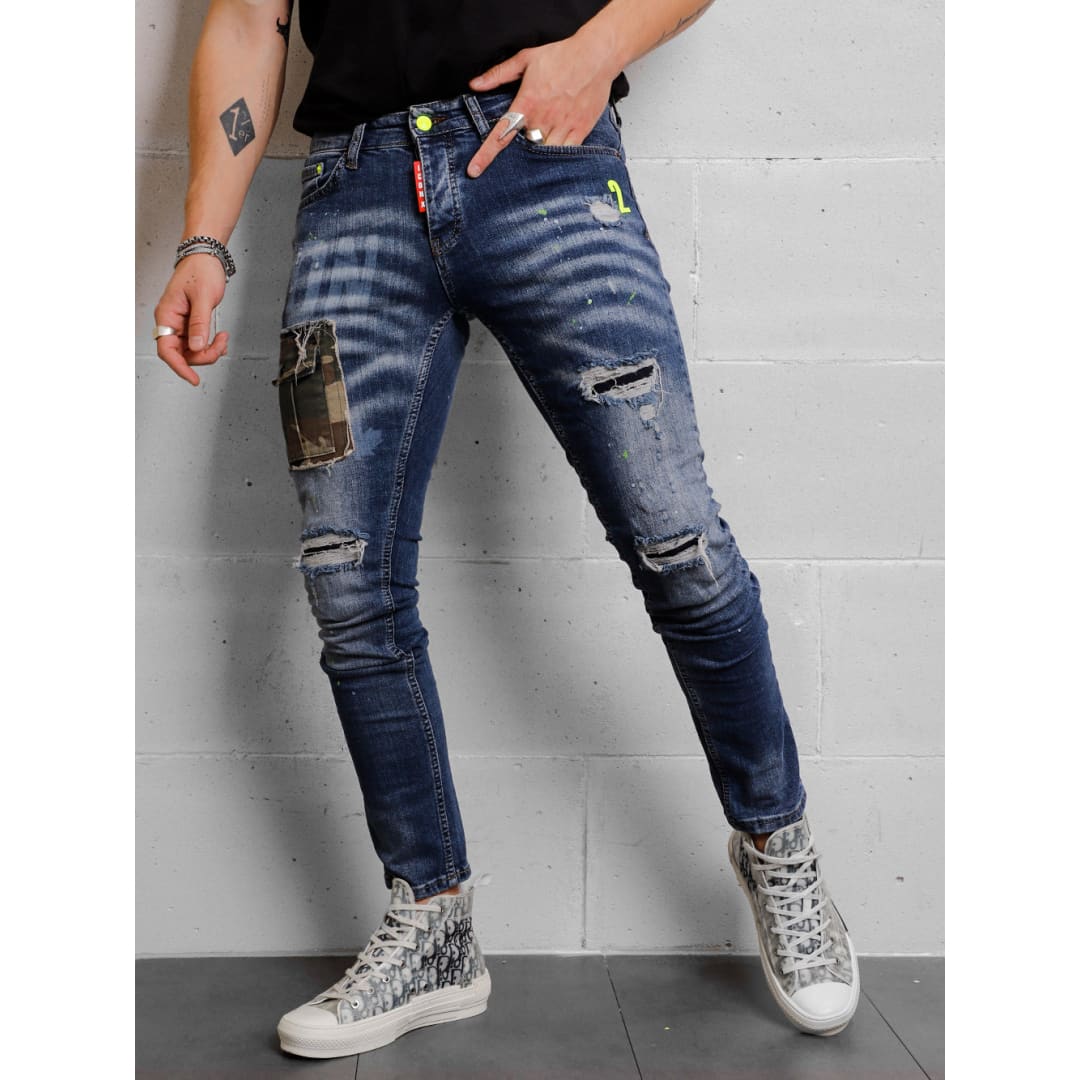 CAMOUFLAGE | BLUE Jeans | SERNES-X