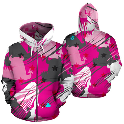 Candy Camo Hoodie - Zip Up | The Urban Clothing Shop™