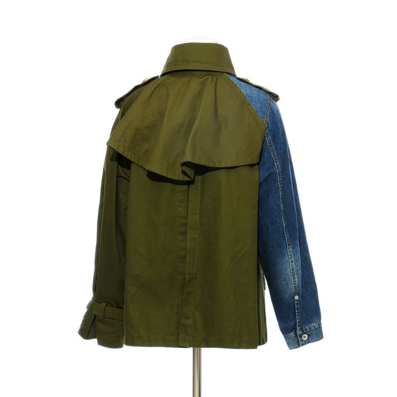 Cape Lapel Denim Jean Jacket [In Store] | The Urban Clothing Shop™