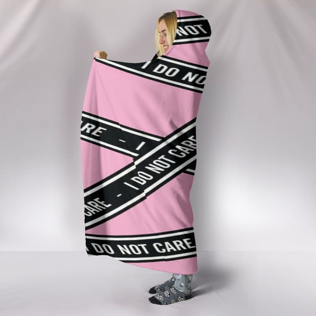 I Do Not Care Snuglee Hooded Blanket | The Urban Clothing Shop™