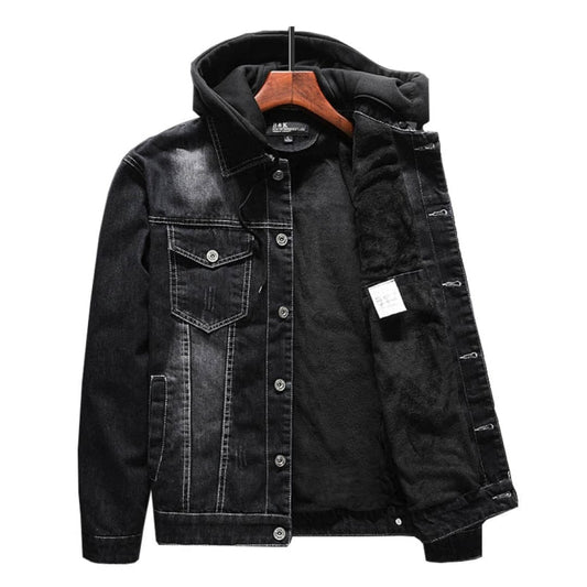 Casual Fleece Lined Denim Jacket | The Urban Clothing Shop™