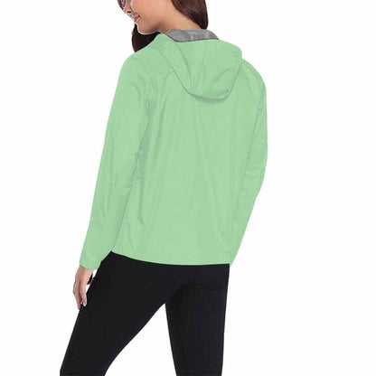 Celadon Green Hooded Windbreaker Jacket - Men / Women | IAA | inQue.Style