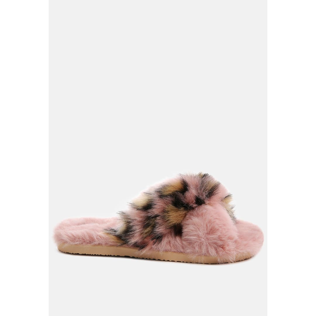 Chipmunk Faux Fur Indoor Flats | London Rag