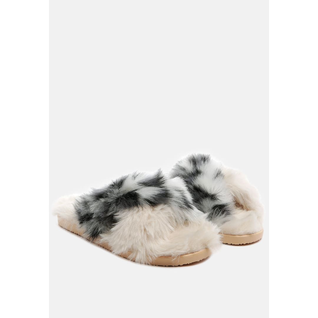 Chipmunk Faux Fur Indoor Flats | London Rag