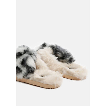 Chipmunk Faux Fur Indoor Flats | London Rag