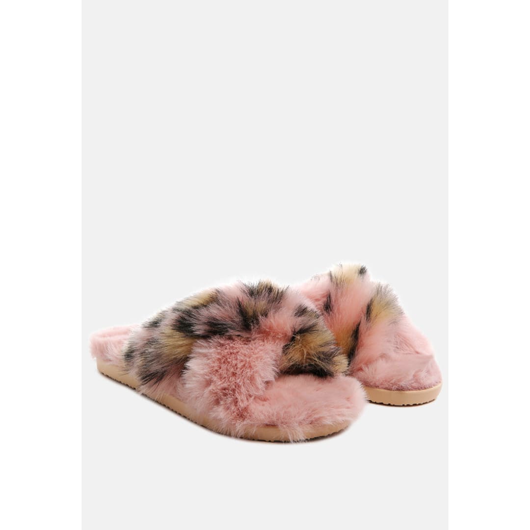 Chipmunk Faux Fur Indoor Flats | London Rag