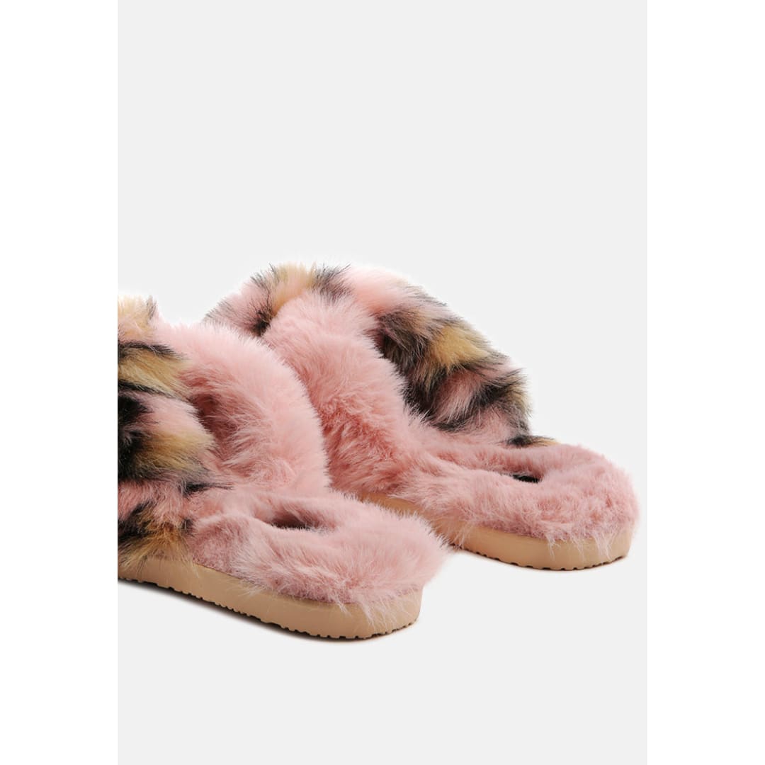 Chipmunk Faux Fur Indoor Flats | London Rag