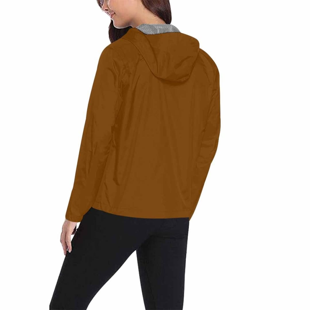 Chocolate Brown Hooded Windbreaker Jacket - Men / Women | IAA | inQue.Style