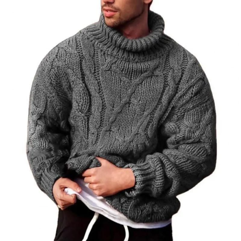 Chunky Cable Knit Turtleneck Sweater | The Urban Clothing Shop™