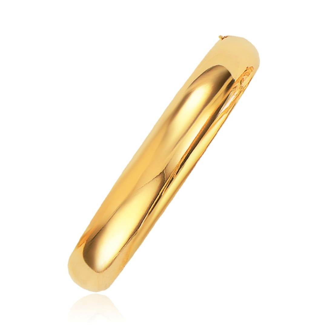 Classic Bangle in 14k Yellow Gold (10.0mm) | Richard Cannon Jewelry