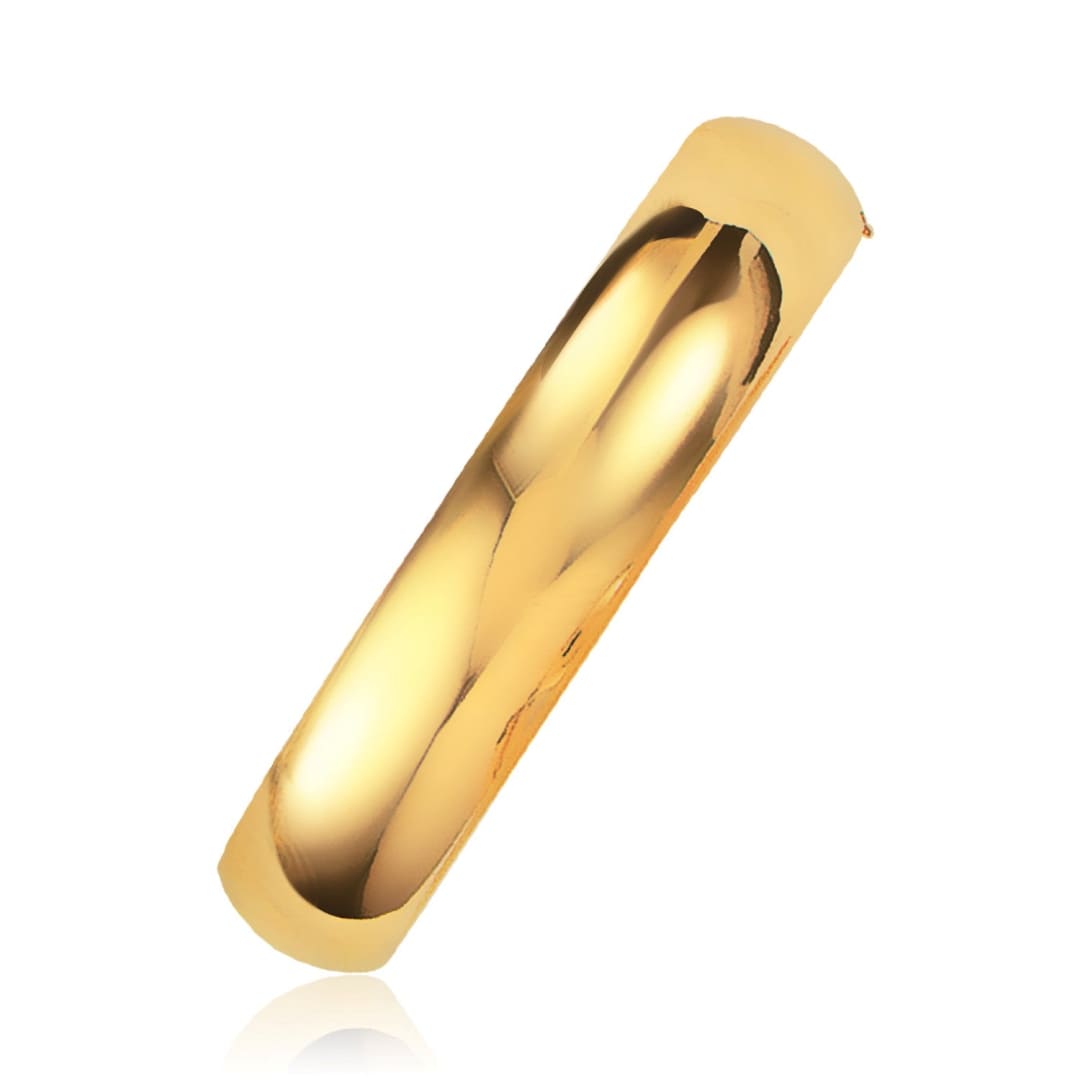 Classic Bangle in 14k Yellow Gold (13.5mm) | Richard Cannon Jewelry