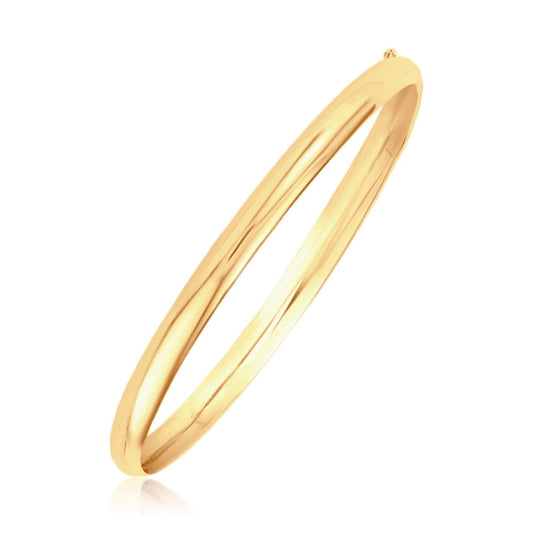 Classic Bangle in 14k Yellow Gold (5.0mm) | Richard Cannon Jewelry