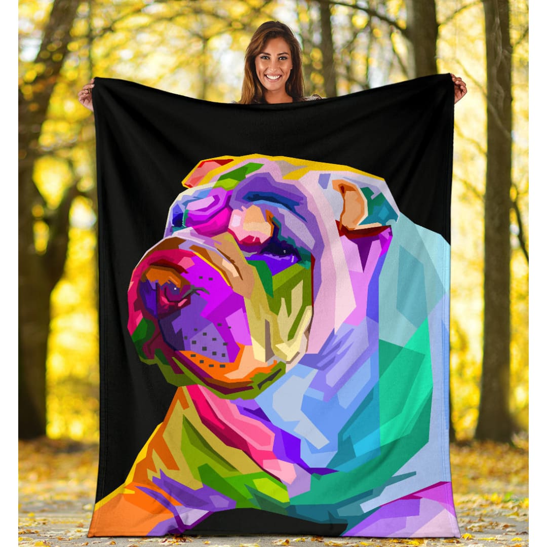 colorful shar pei dog pop art style | The Urban Clothing Shop™