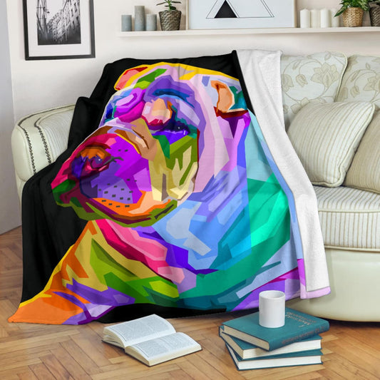 colorful shar pei dog pop art style | The Urban Clothing Shop™