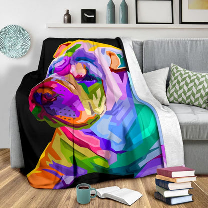 colorful shar pei dog pop art style | The Urban Clothing Shop™
